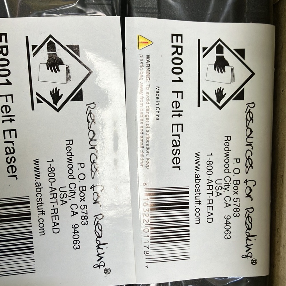 Small group instruction-10 each new chalkboards, individ erasers & a pack chalk. - Picture 3 of 4